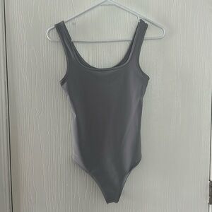 Butter soft lavender gray bodysuit